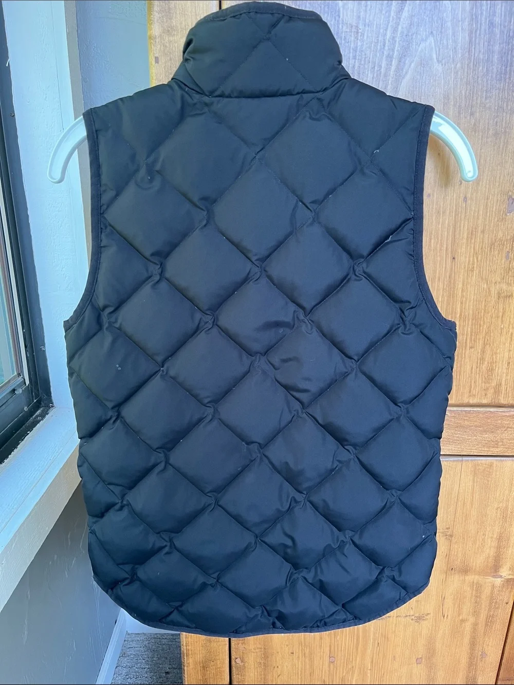 J Crew XS Quilted Down Puffer Vest - Black